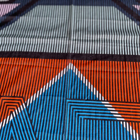 Fendi Cotton Geometric Scarf 41" x 40" - Picture 8 of 14